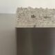Recessed ceiling light in crystal, glass and metal, square design, 1960s, Germany