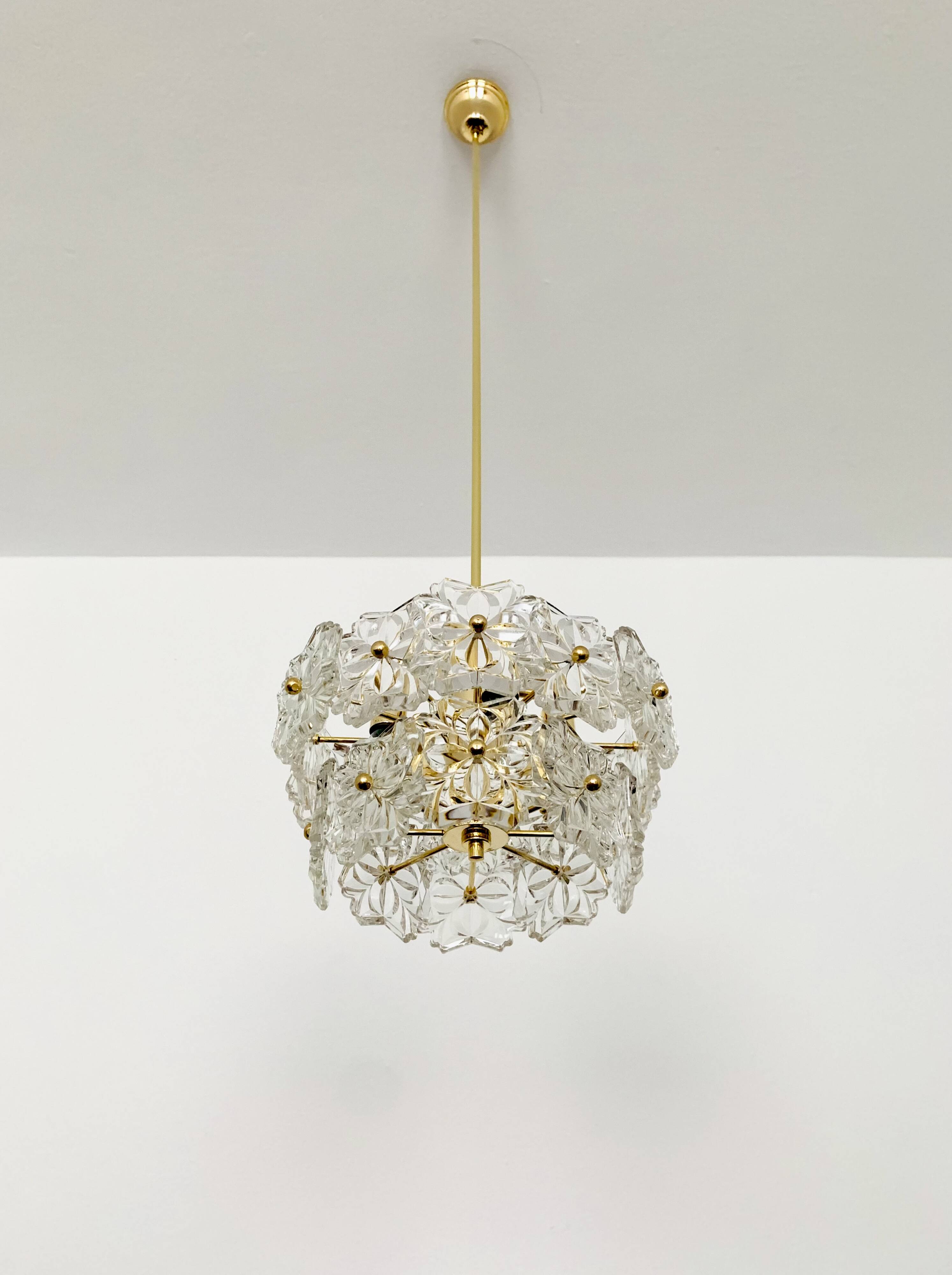 Crystal Glass Chandelier by Sölken