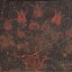 Antique long trunk painted with floral motifs (Year 1876) #1