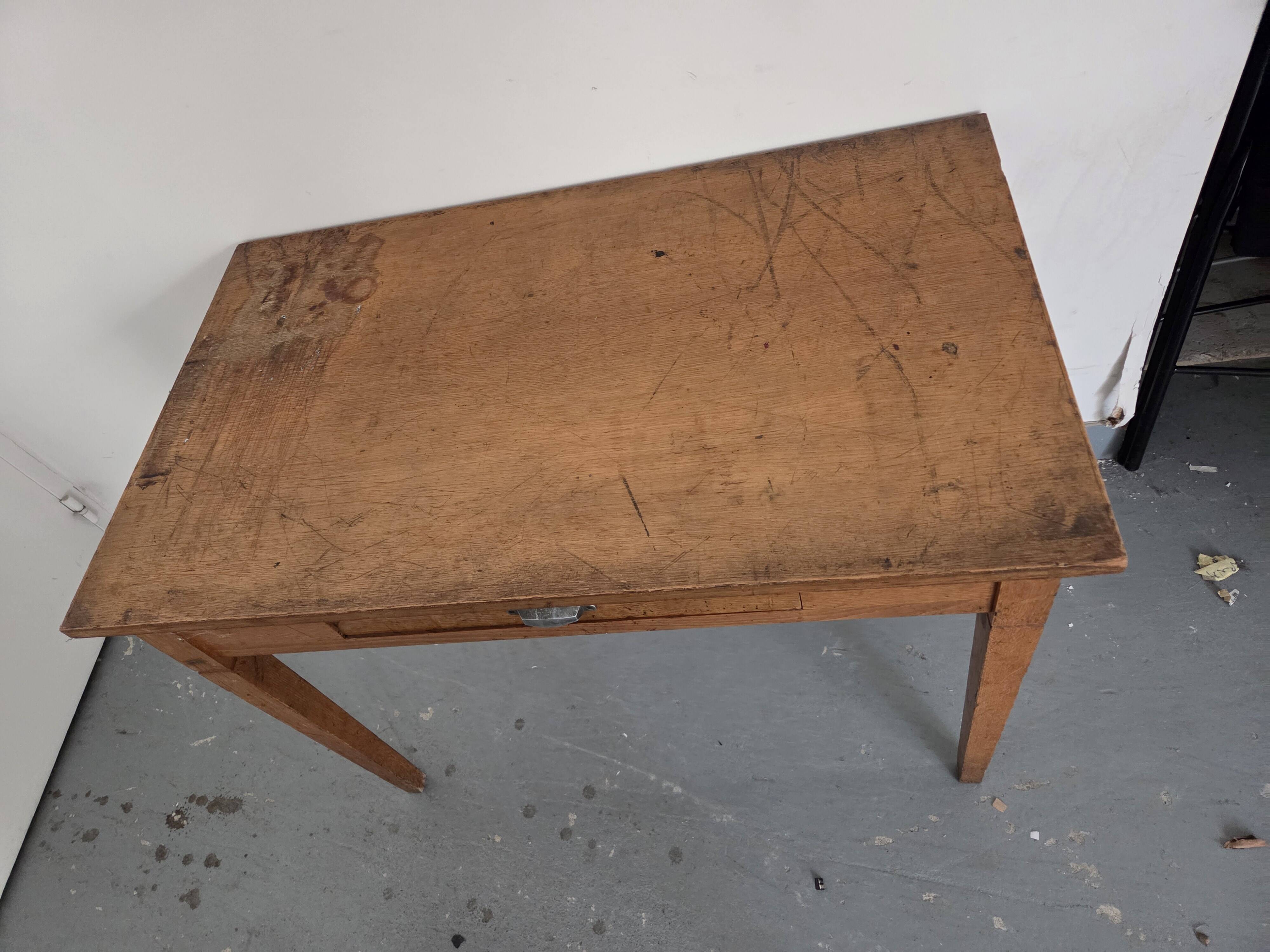 Antique oak administrative table/small desk