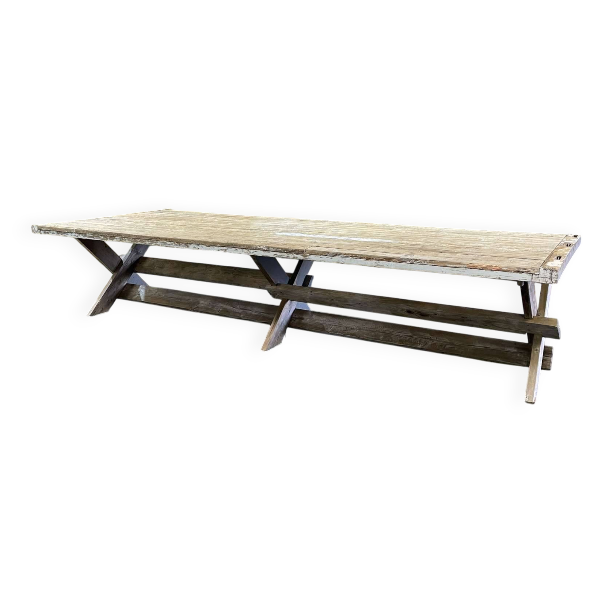 Workshop table in fir - carpenter's work from the 1970s-80s