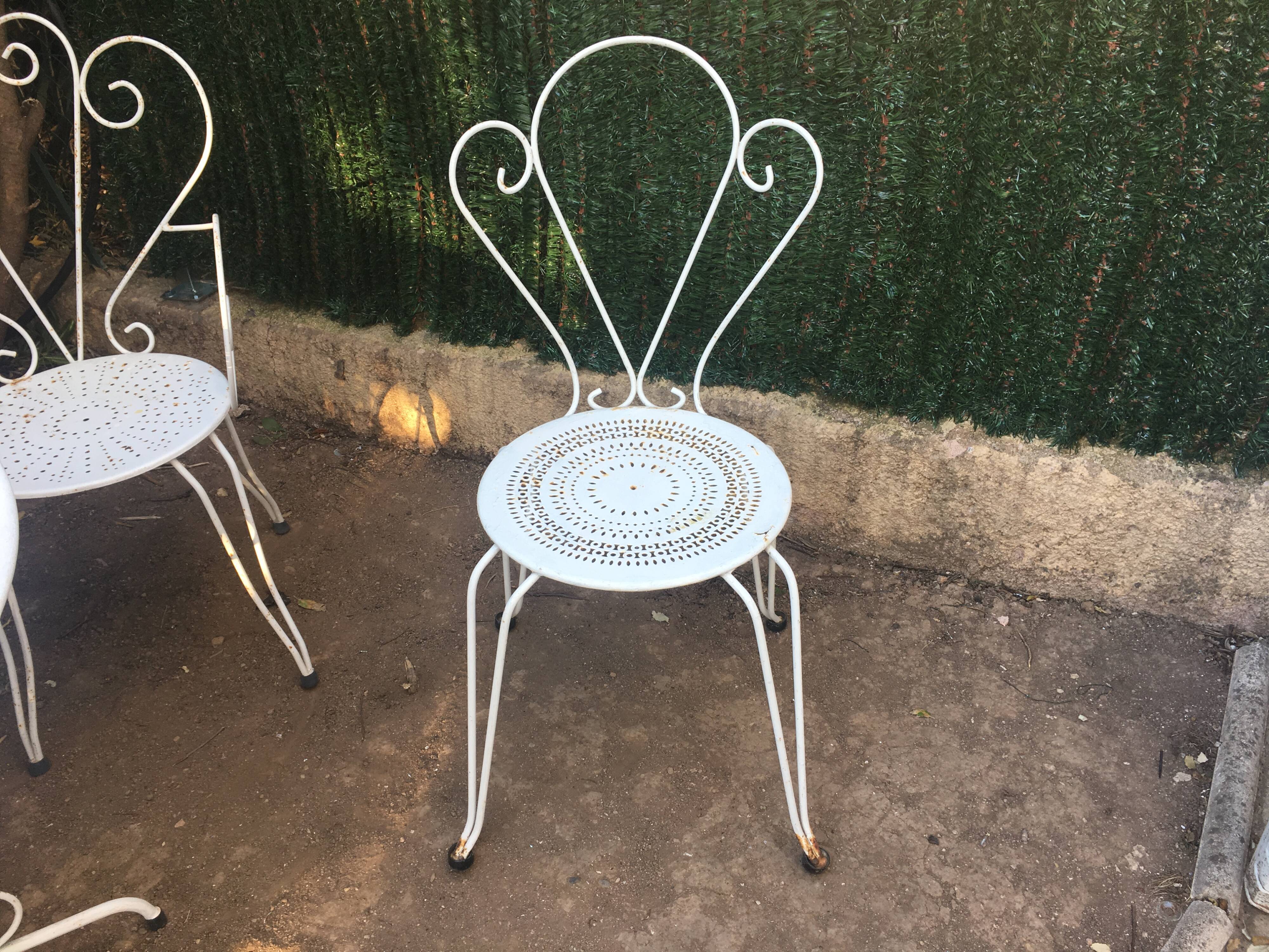 Salon de jardin fer forgé