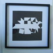 Tableau Vintage Art Optique - Victor Vasarely - Frame 40x40cm
