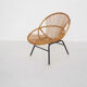 Rohe Noordwolde rattan lounge chair, The Netherlands 1950's