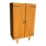 Vintage rattan cabinet