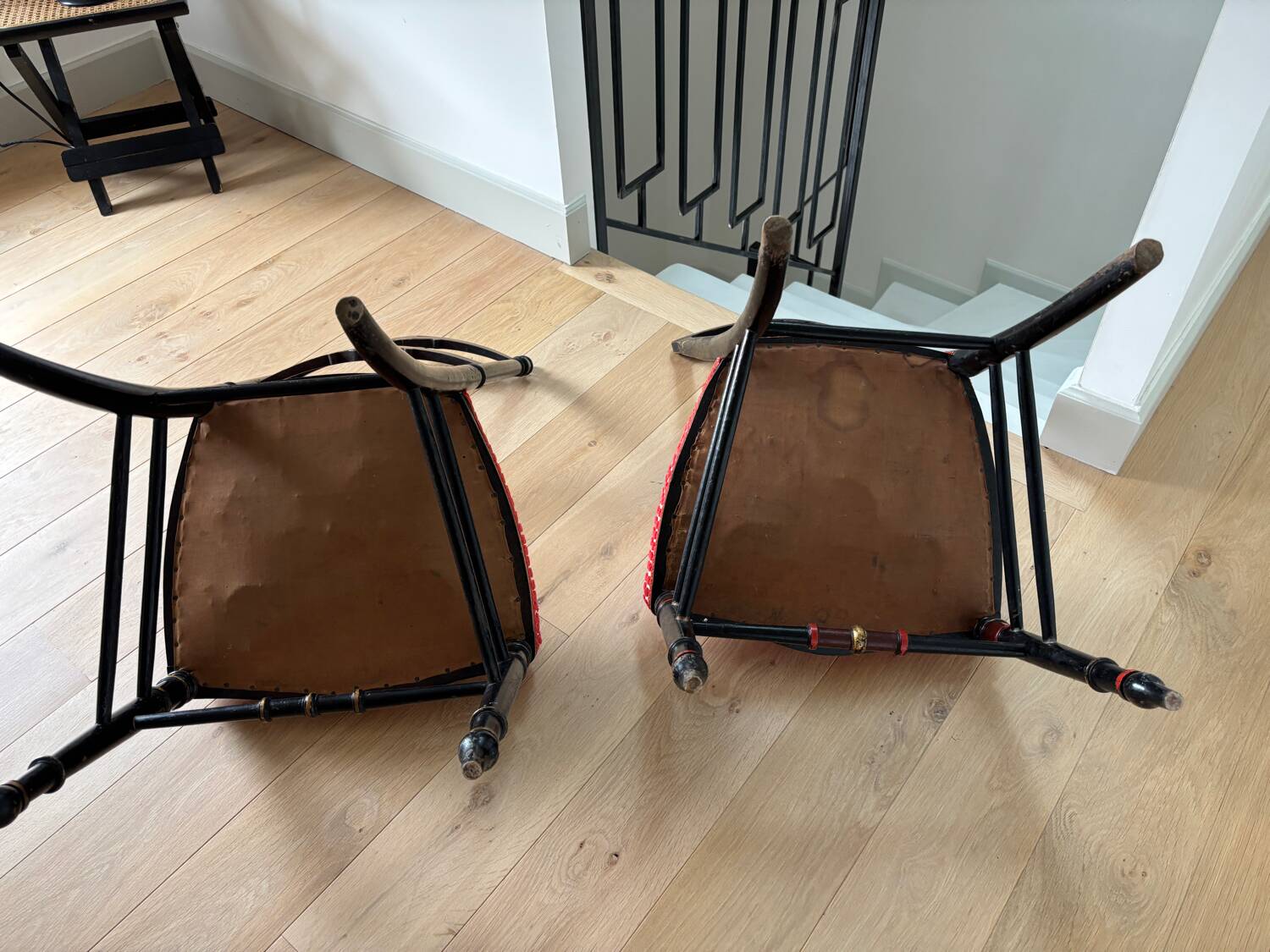2 small antique chairs