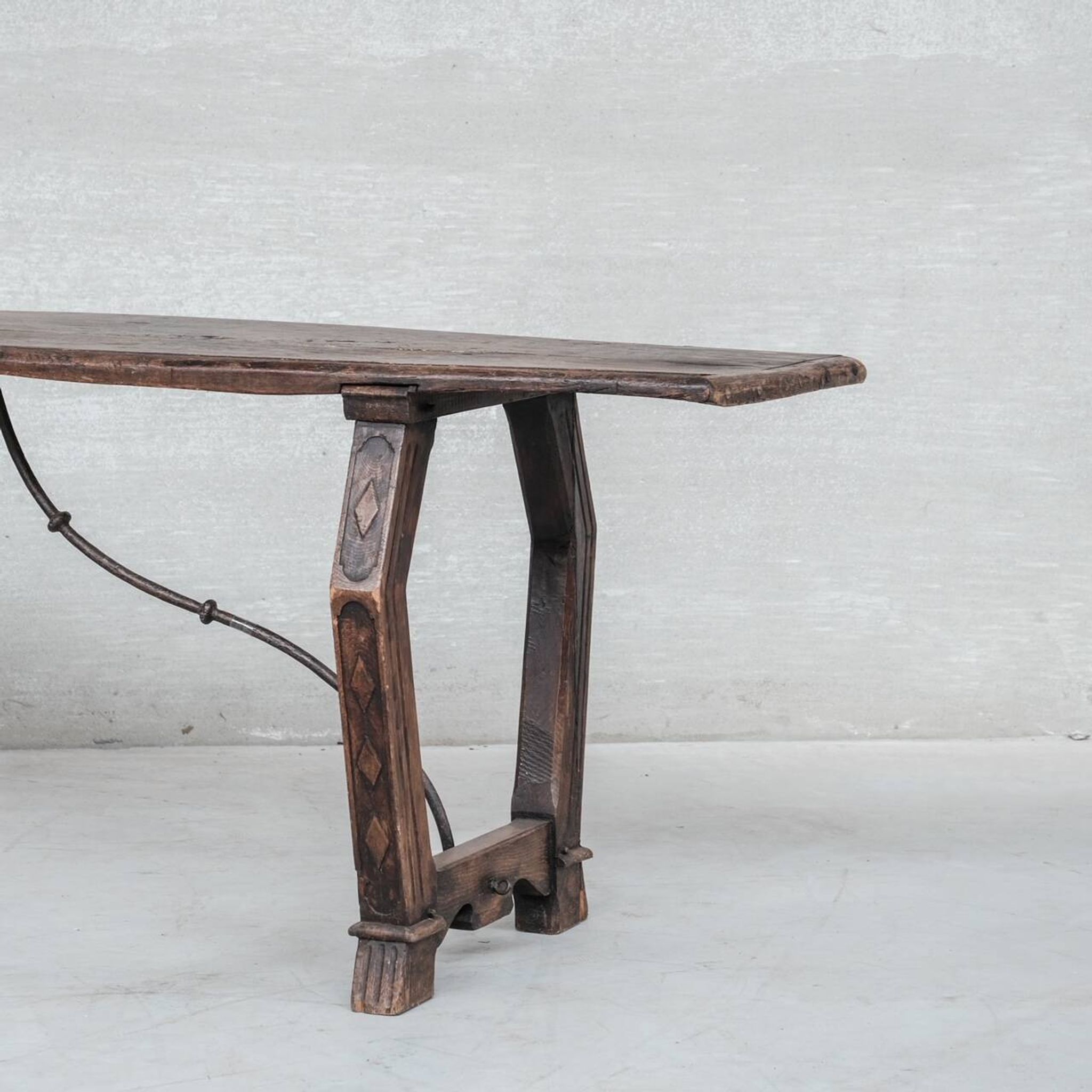 Antique Spanish Double Sided Console Table