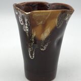 VASE Handkerchief in glazed ceramic handmade VALLAURIS