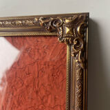 Metal gold & copper colored vintage picture frame brass