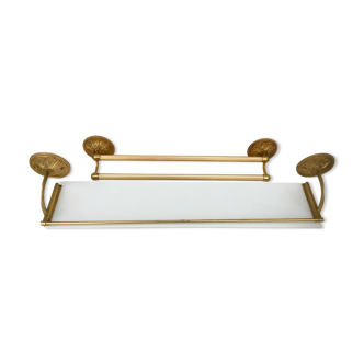 Vintage towel rack and tablet set