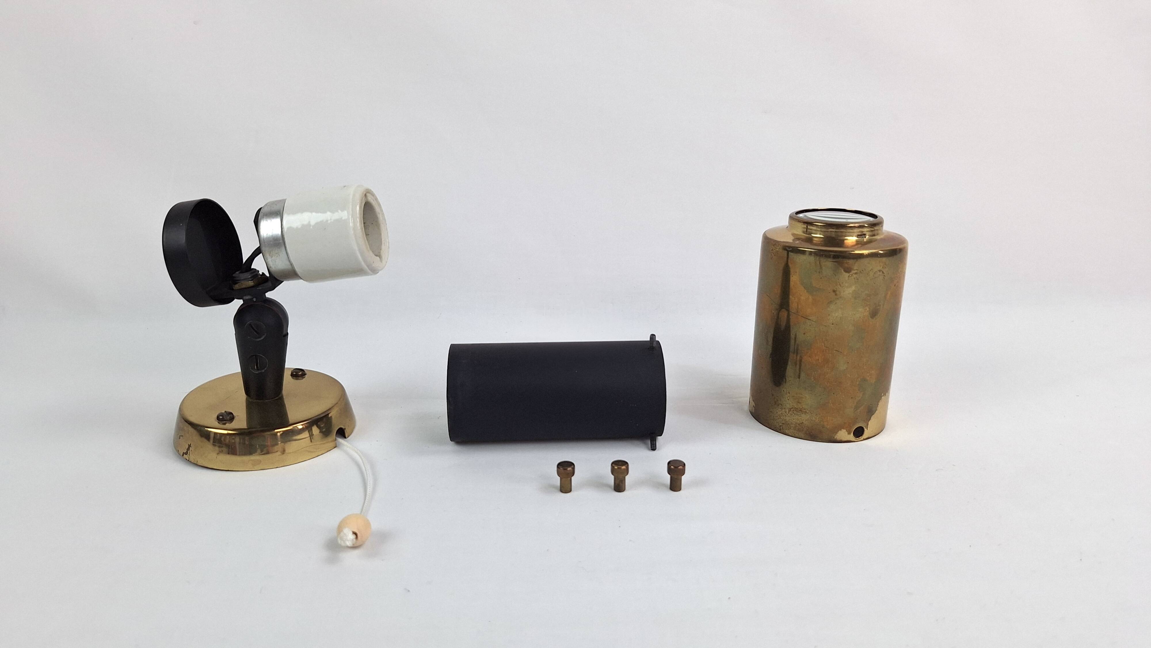 Pair of adjustable Zodiac wall lights, 1960