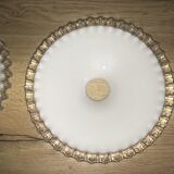2 opalines for hanging lamp