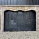 Fireplace in grey marble of the ardennes style louis xv early nineteenth century