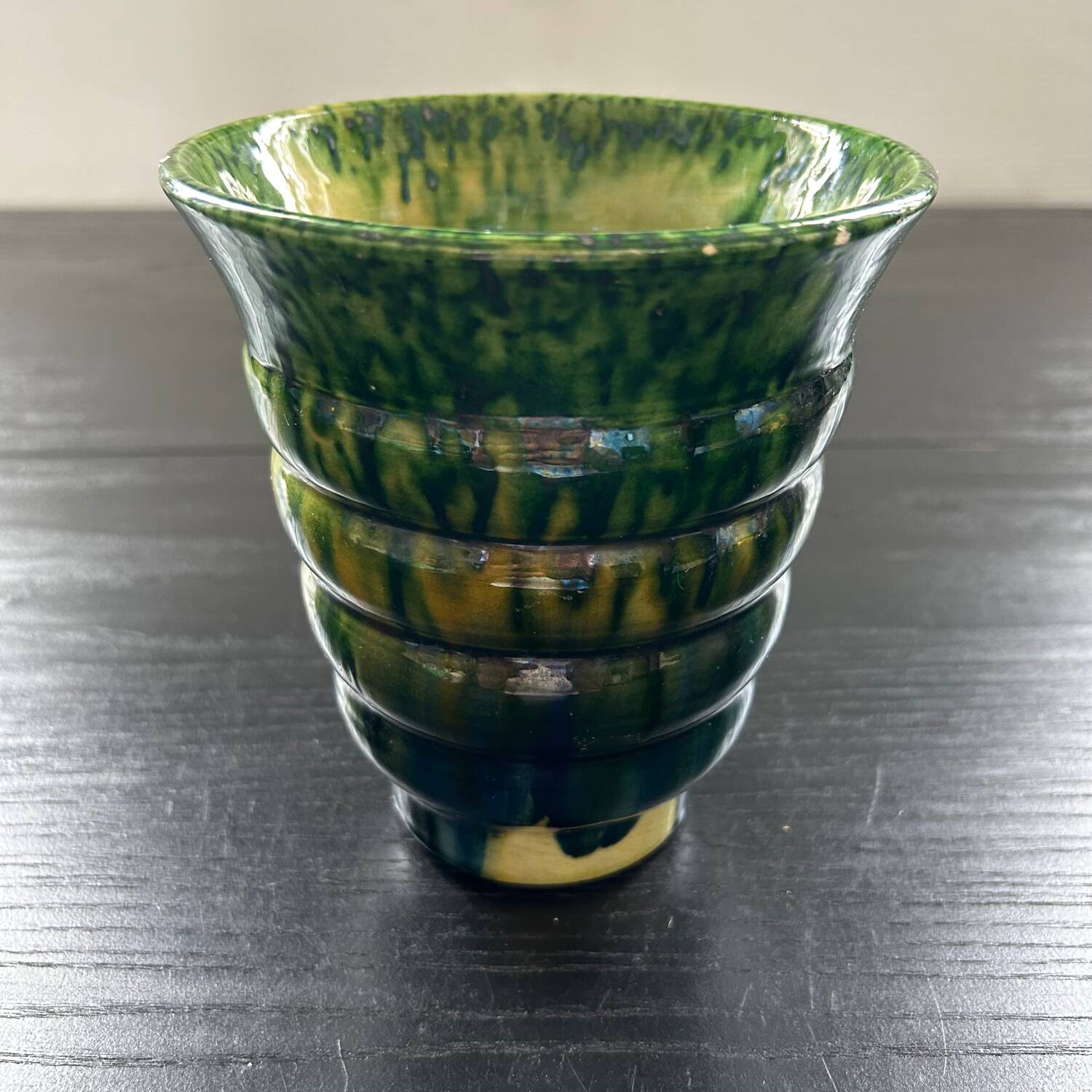 Green Vallauris vase