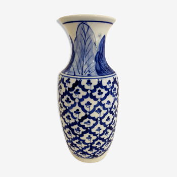 Vase bleu et blanc