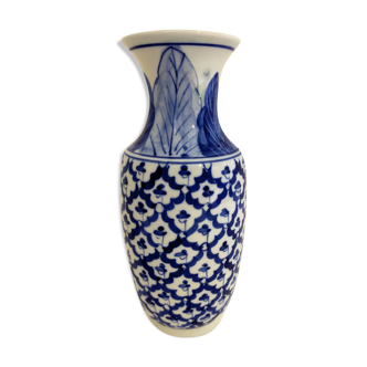 Blue and white vase