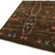 Hand-Knotted Tribal Unique 145 cm x 200 cm Brown Wool Carpet