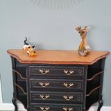 Louis XV style chest of drawers / console