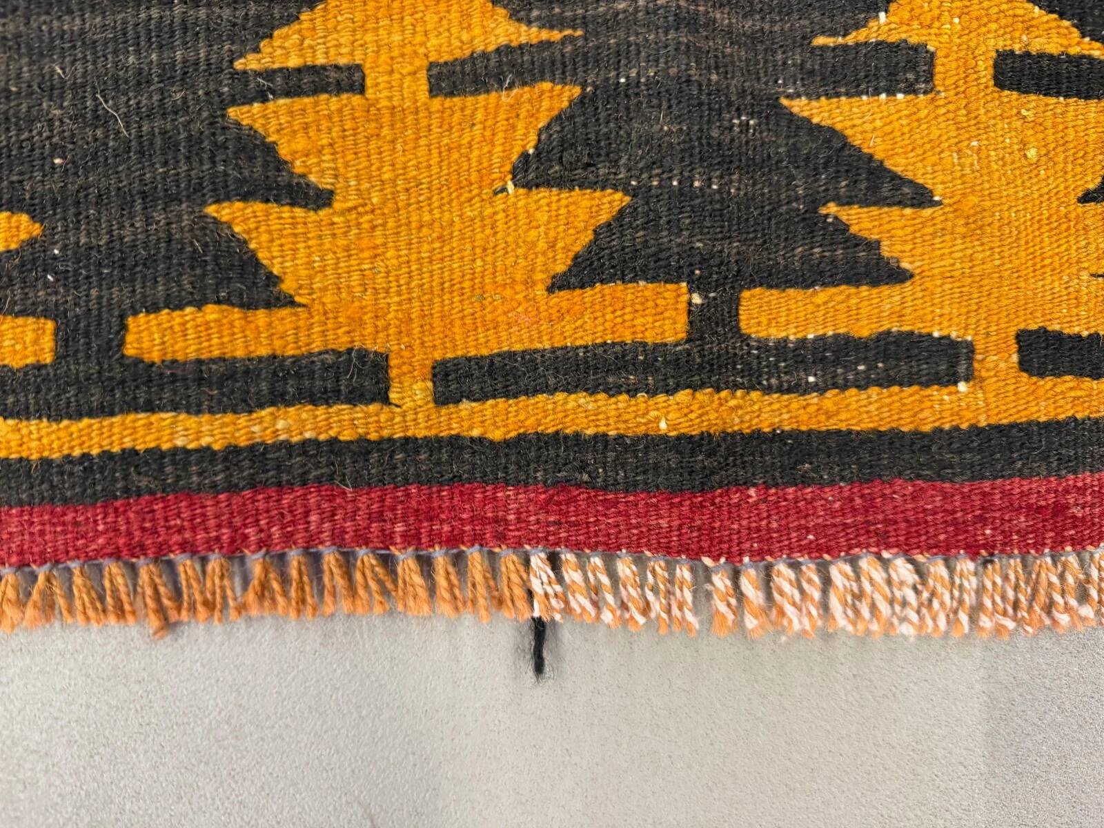 Small Turkish Kilim rug 116x110 cm square tribal kelim rug, 2517