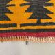 Small Turkish Kilim rug 116x110 cm square tribal kelim rug, 2517