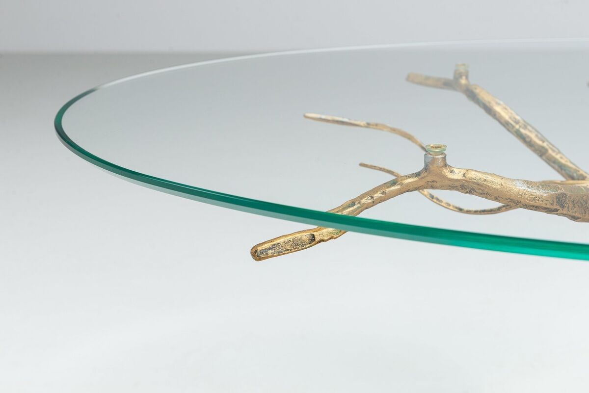 Salvino Marsura tree shaped brutalist coffee table Italy 1970