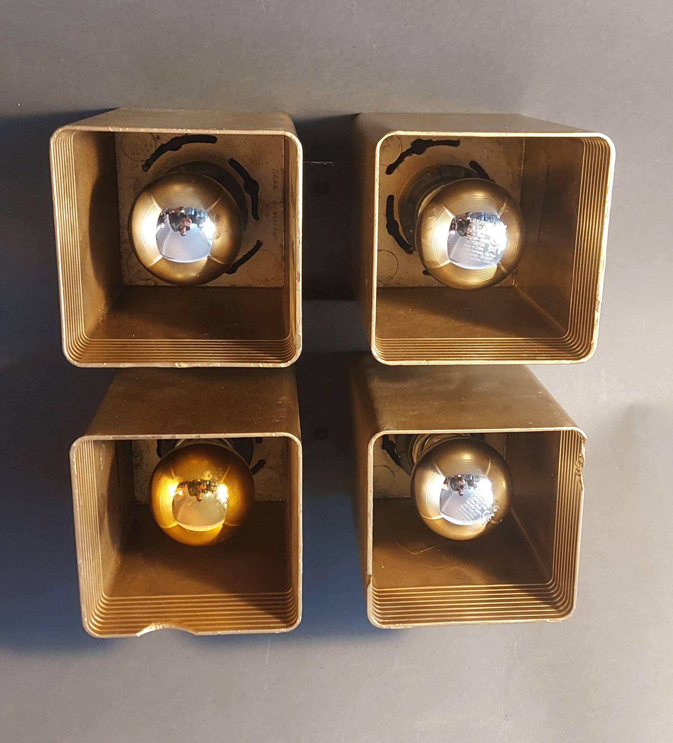 Raak 4-light pendant light, Viervoud model, Holland 1970.