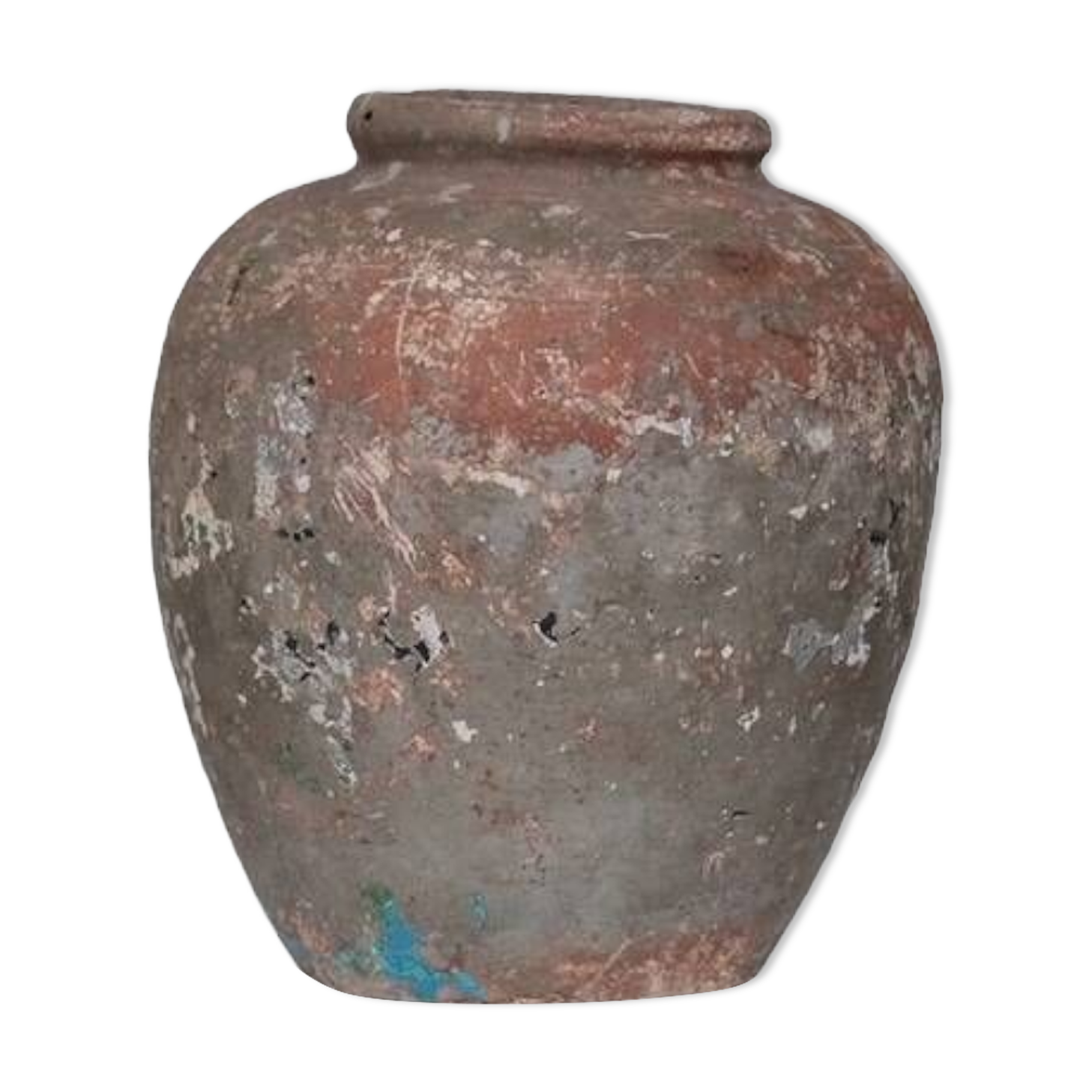 Antique Italian Patinated Ceramic Vase