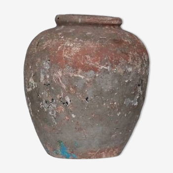 Antique Italian Patinated Ceramic Vase