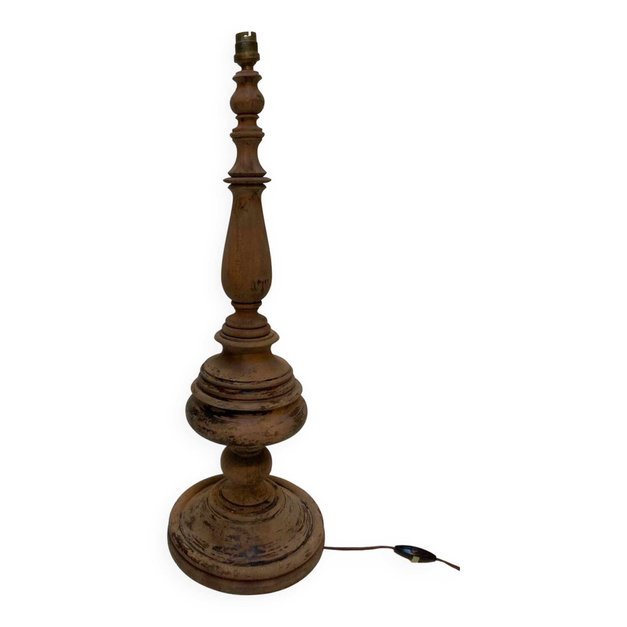 Large wooden lamp base