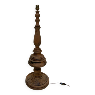 Large wooden lamp base