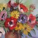 Bouquet de fleurs avec couleurs intenses