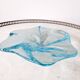 Vintage handcrafted Bullicante sky blue glass empty pocket