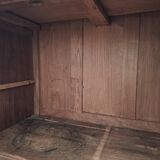 Old bathroom cabinet with marble