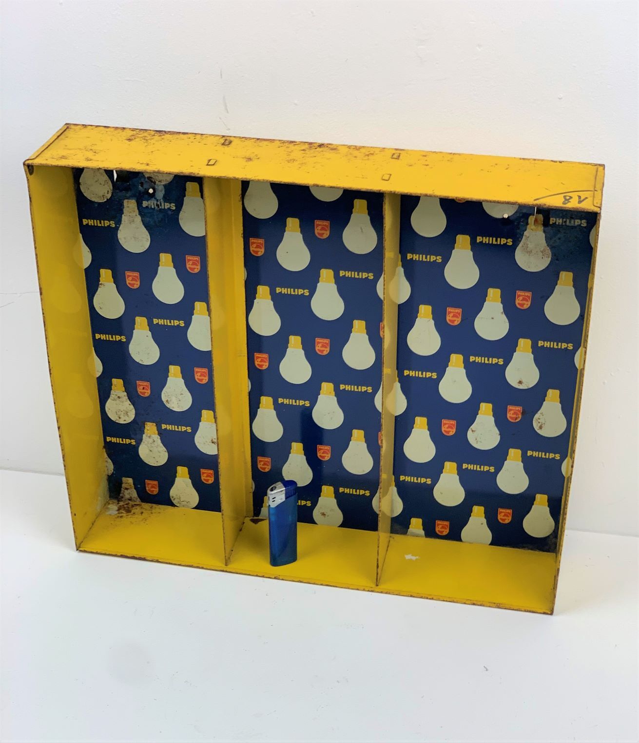 philips 1960 metal display 40x35cm