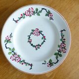 1 assiette dessert de Longwy modèle Aubépine 221211