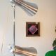 Lampadaire 70's, Italie, chrome et aluminium
