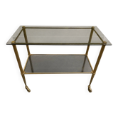 Vintage dessert table in brass and glass – 60s/70s style