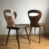 Pair of bistro chairs "rustic" model of baumann called "ant"