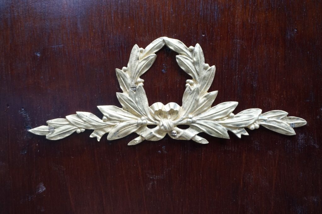 Empire-style mahogany bookcase