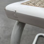 Set of 4 Cesca b32 model chairs in white by Marcel Breuer