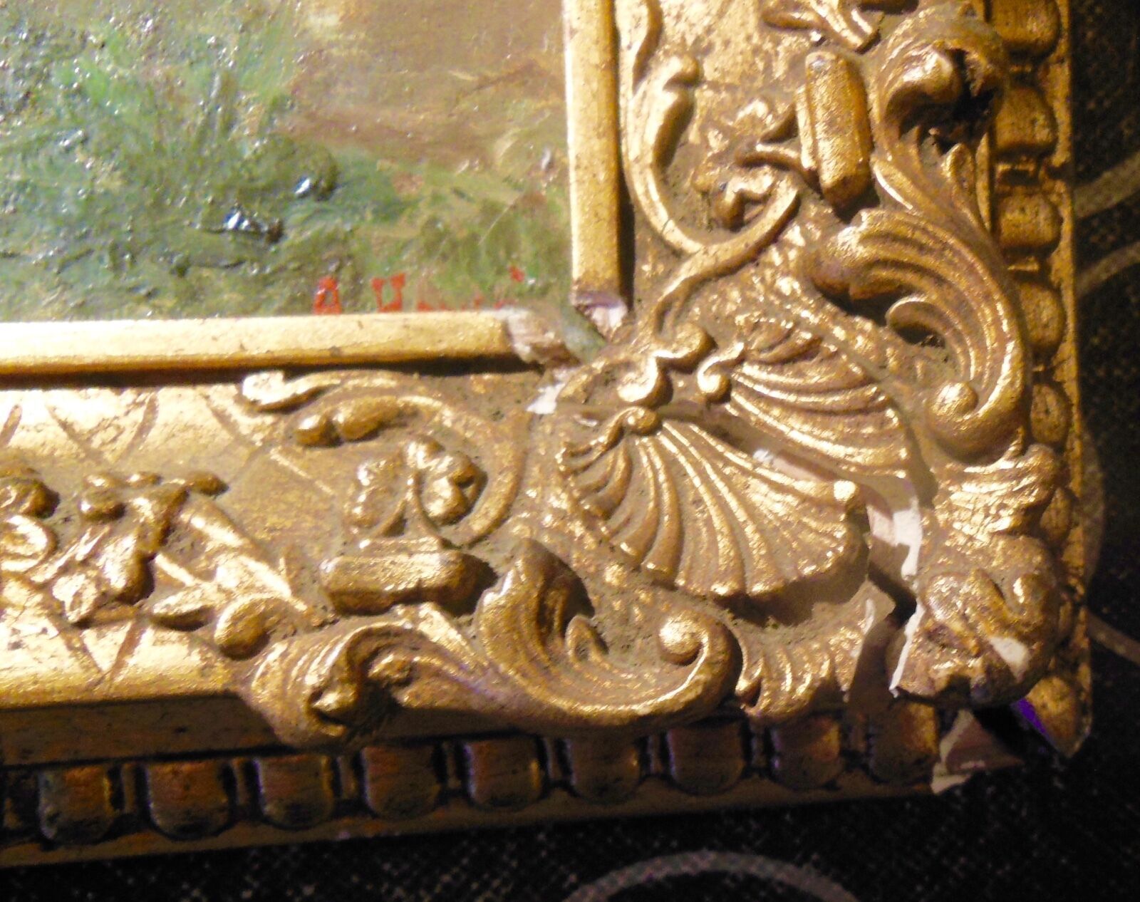 Impressionist painting, XIX-XX°s., landscape, oil on wood signed A.Hervé