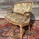Gilded carved wooden bench louis XV XVIII century
