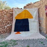 Traditional handmade wool rug size 150 x 250 cm