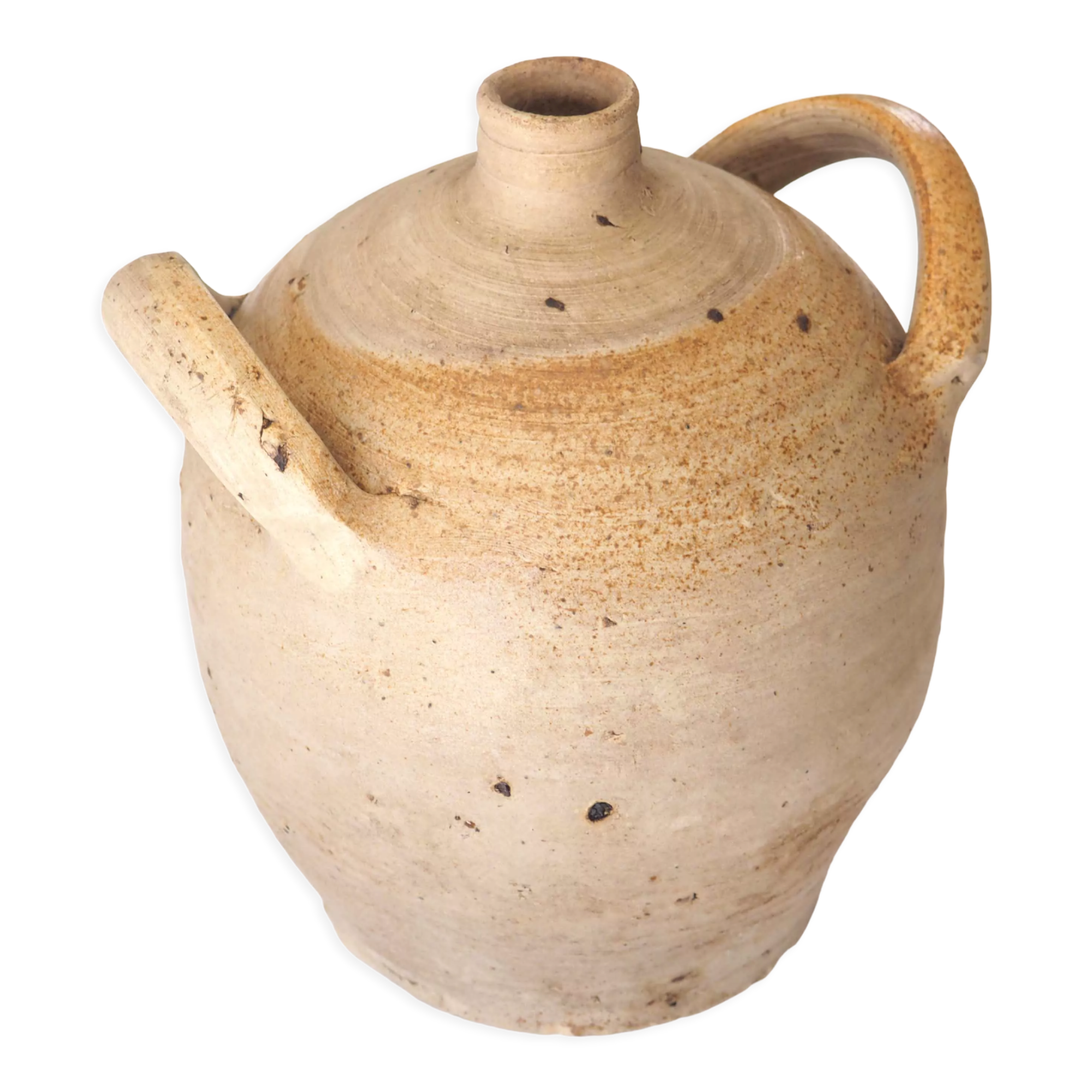 Terracotta gargoulette jar