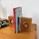 Constructivist wooden bookends
