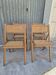 Set of 4 vintage Italian folding chairs in cane 1970s