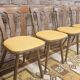 Lot de 4 chaises bistrot 1960