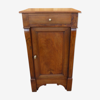 Bedside table, 19th century in solid walnut