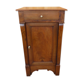 Bedside table, 19th century in solid walnut