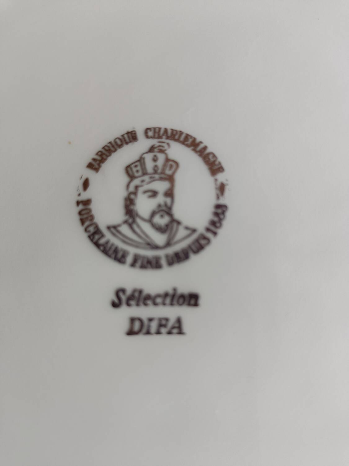 Charlemagne porcelain